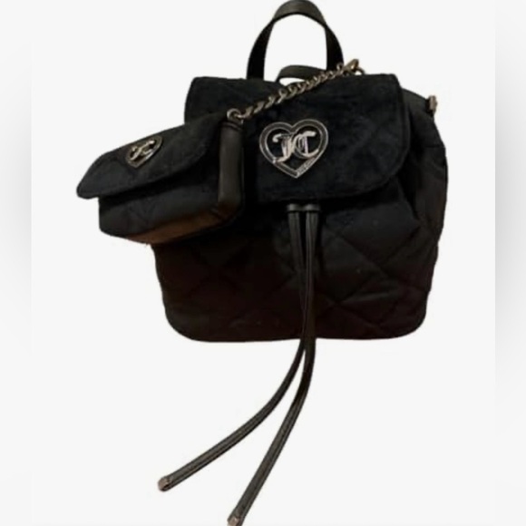 Juicy Couture 2-in-1 Mini Backpack - Licorice
Black with Heart Detail main image 2
